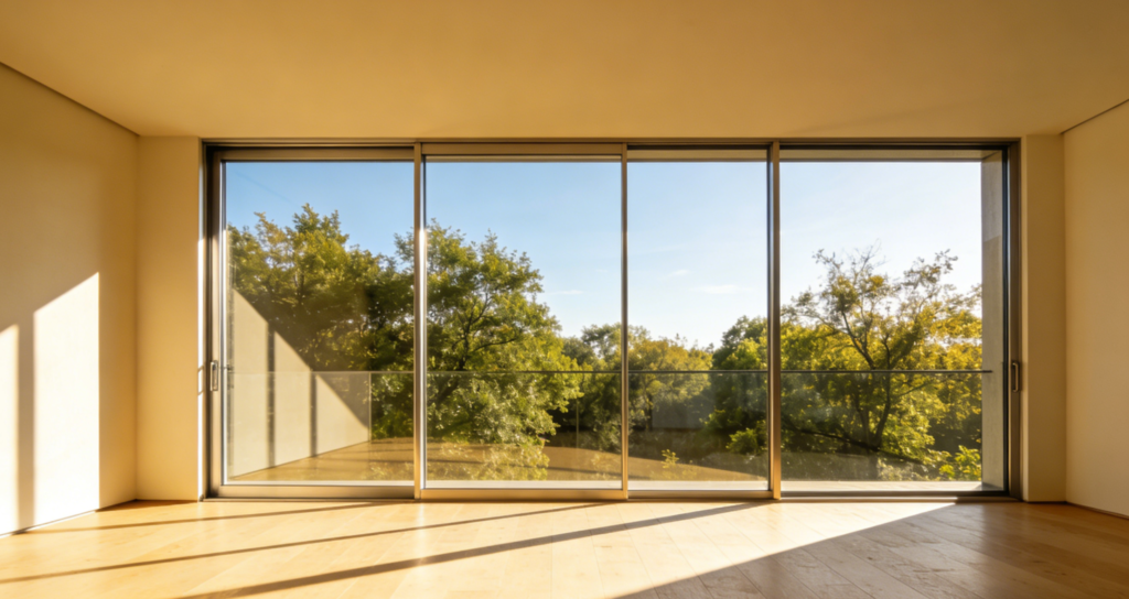 Passive House Floor-to-Ceiling Window